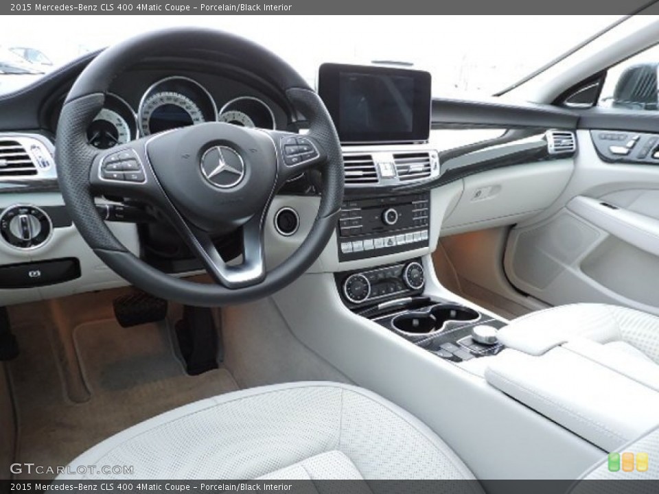 Porcelain/Black 2015 Mercedes-Benz CLS Interiors