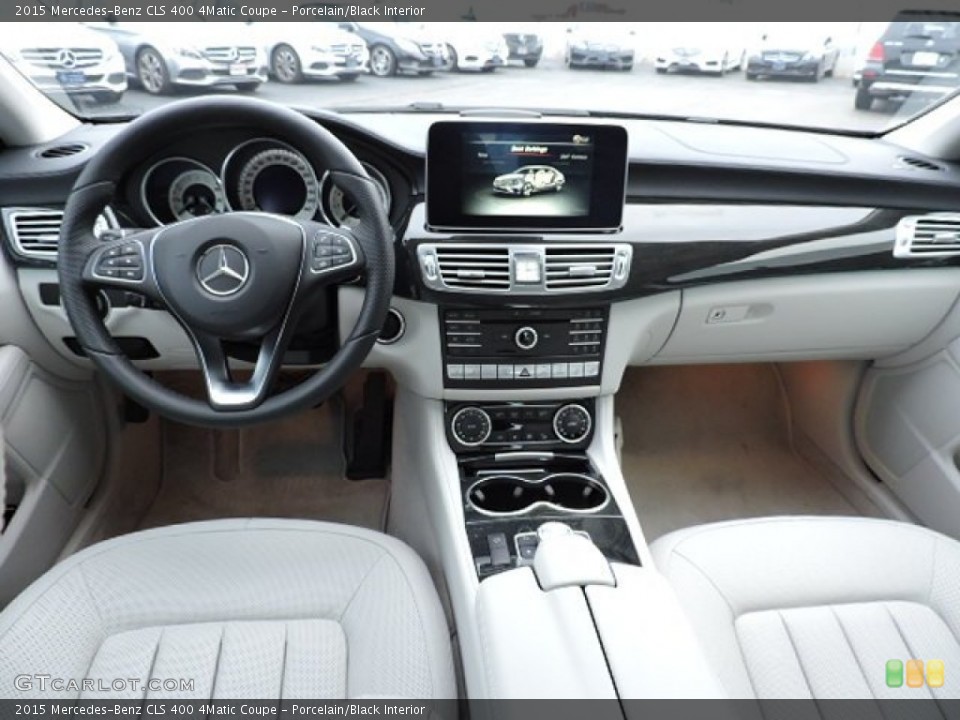 Porcelain/Black Interior Photo for the 2015 Mercedes-Benz CLS 400 4Matic Coupe #109532634