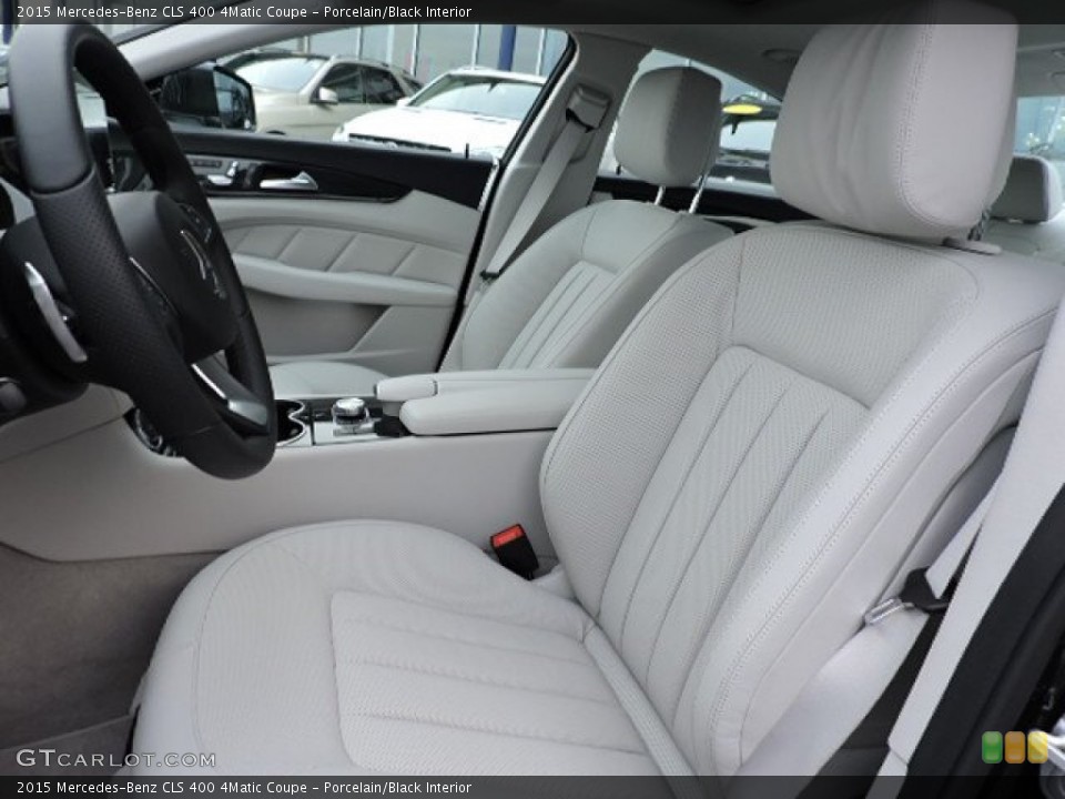 Porcelain/Black Interior Front Seat for the 2015 Mercedes-Benz CLS 400 4Matic Coupe #109532742