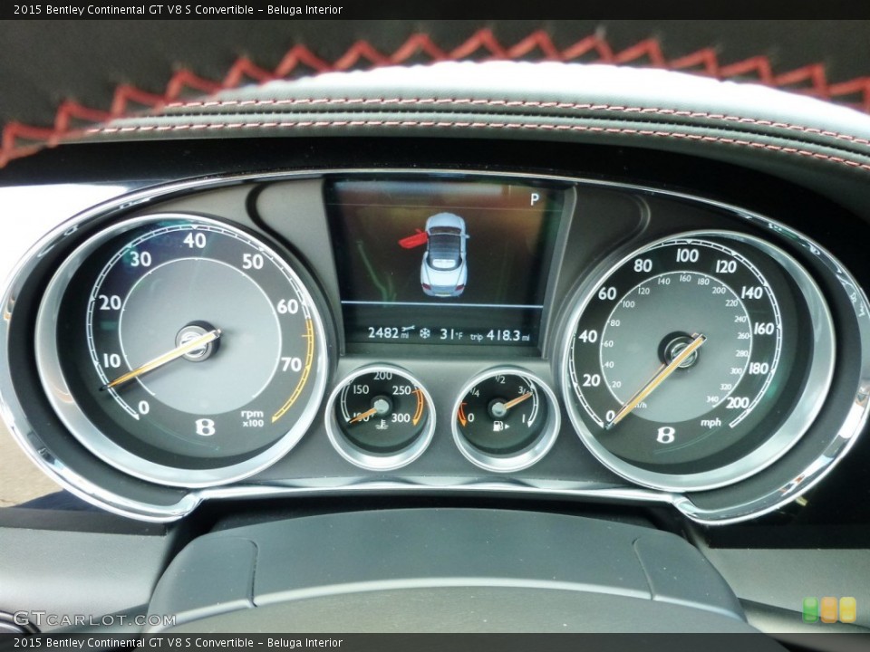 Beluga Interior Gauges for the 2015 Bentley Continental GT V8 S Convertible #109540518