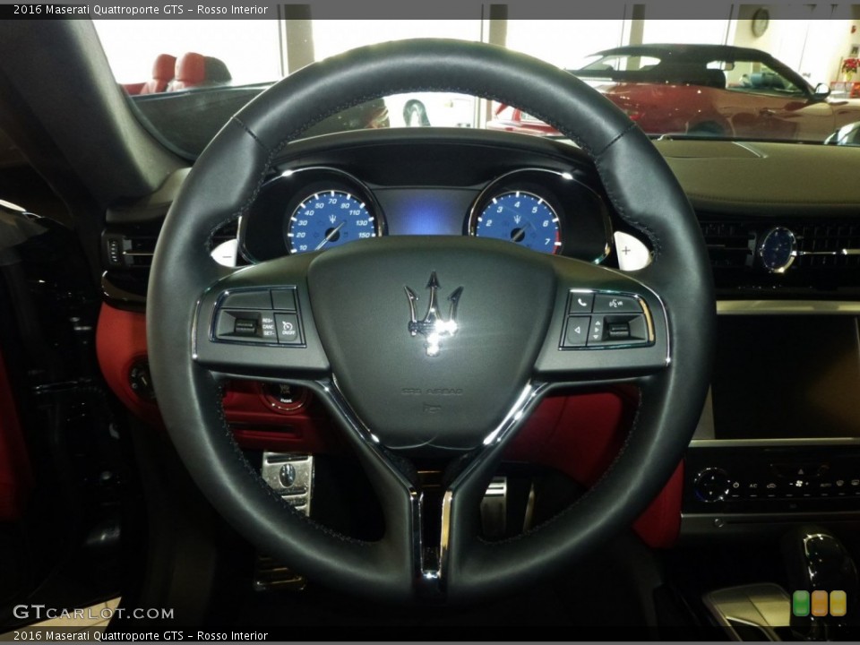 Rosso Interior Steering Wheel for the 2016 Maserati Quattroporte GTS #109541136