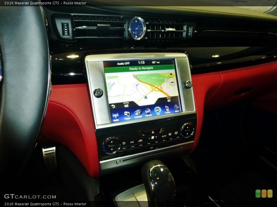 Rosso Interior Navigation for the 2016 Maserati Quattroporte GTS #109541145