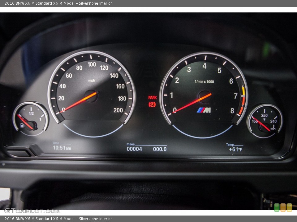Silverstone Interior Gauges for the 2016 BMW X6 M  #109544260