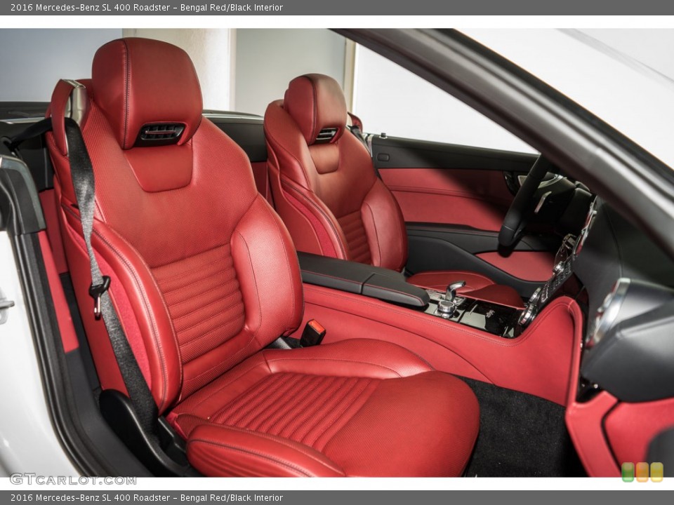 Bengal Red/Black Interior Front Seat for the 2016 Mercedes-Benz SL 400 Roadster #109544530