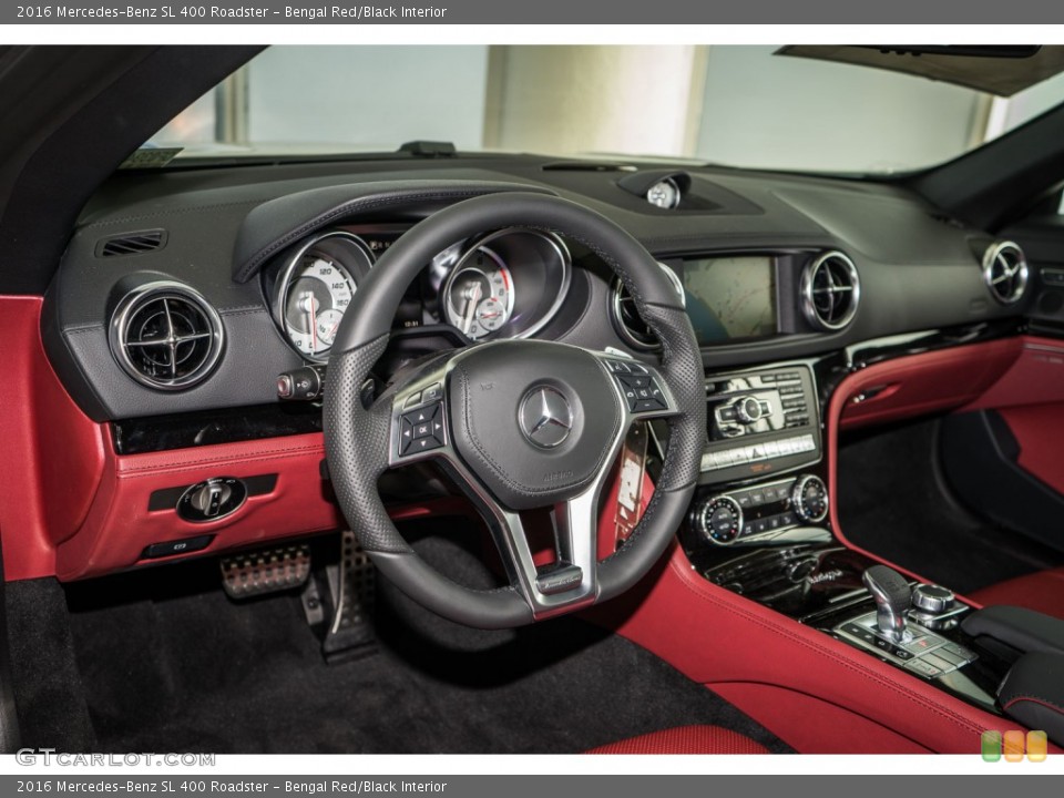 Bengal Red/Black Interior Prime Interior for the 2016 Mercedes-Benz SL 400 Roadster #109544620