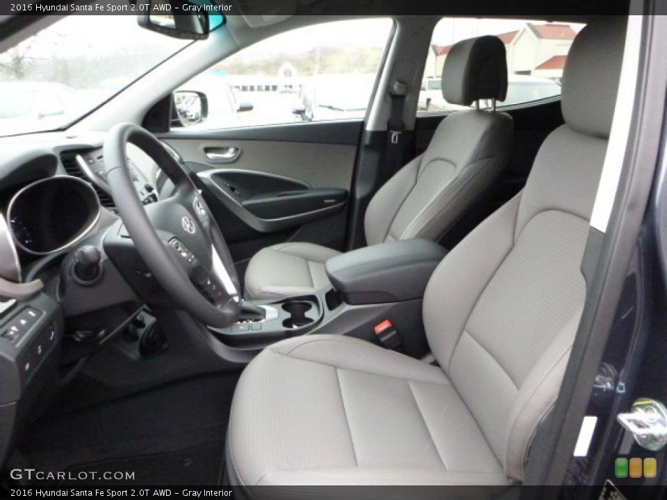Gray Interior Front Seat for the 2016 Hyundai Santa Fe Sport 2.0T AWD #109546204