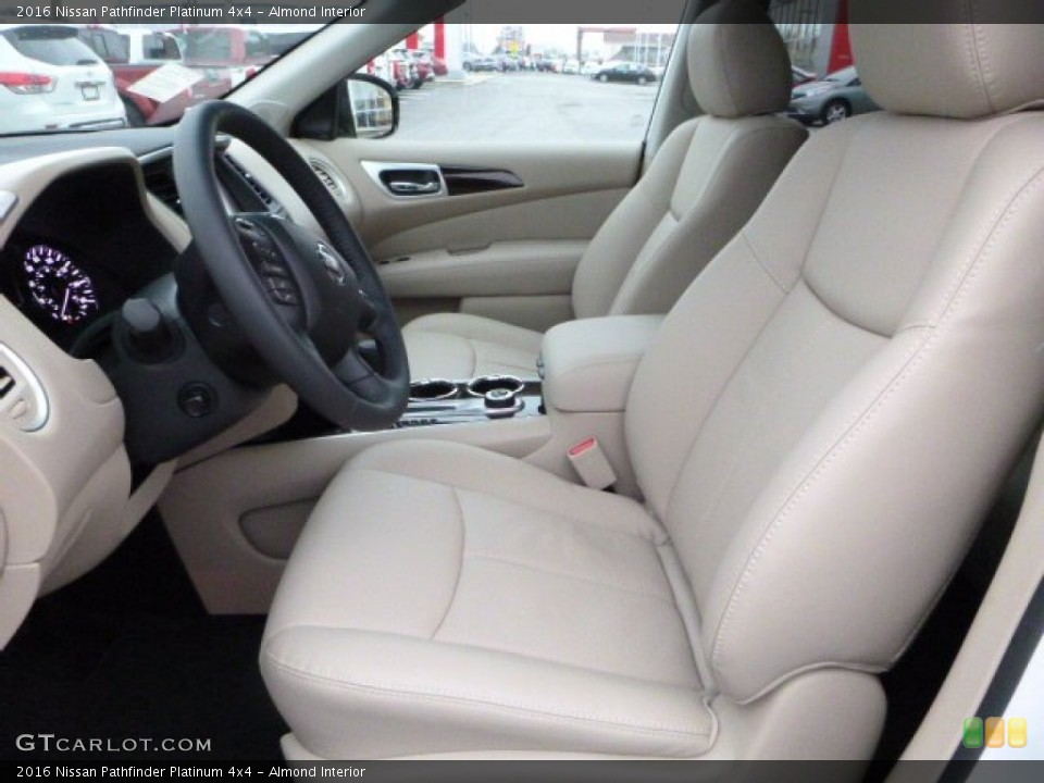 Almond Interior Front Seat for the 2016 Nissan Pathfinder Platinum 4x4 #109546224