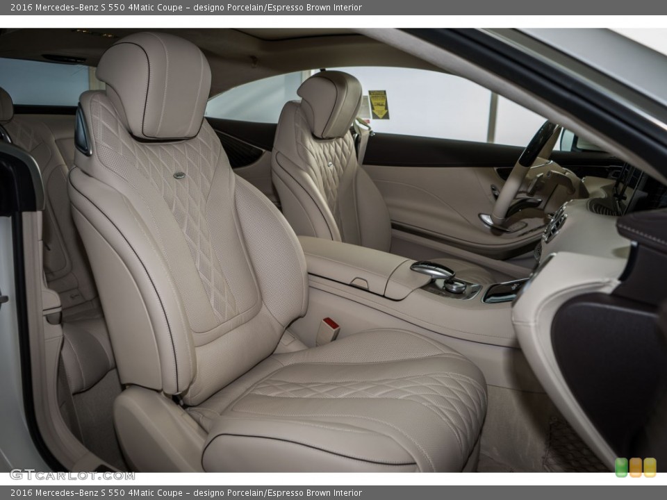 designo Porcelain/Espresso Brown Interior Photo for the 2016 Mercedes-Benz S 550 4Matic Coupe #109546960