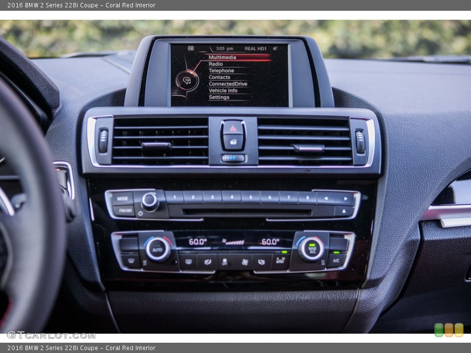 Coral Red Interior Controls for the 2016 BMW 2 Series 228i Coupe #109553569