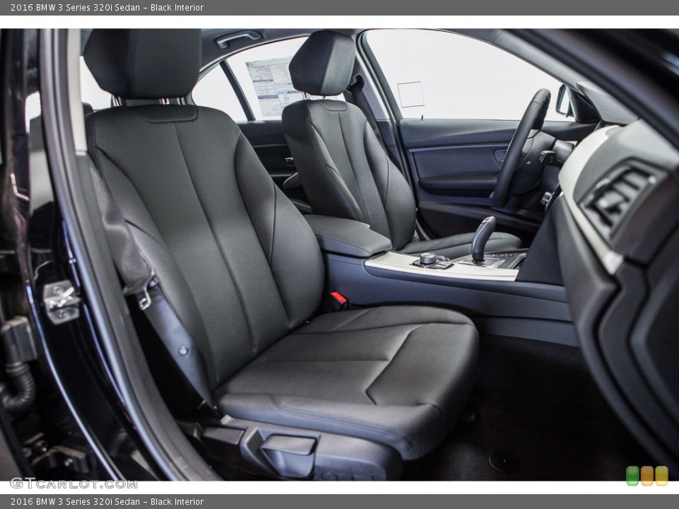 Black Interior Front Seat for the 2016 BMW 3 Series 320i Sedan #109554052