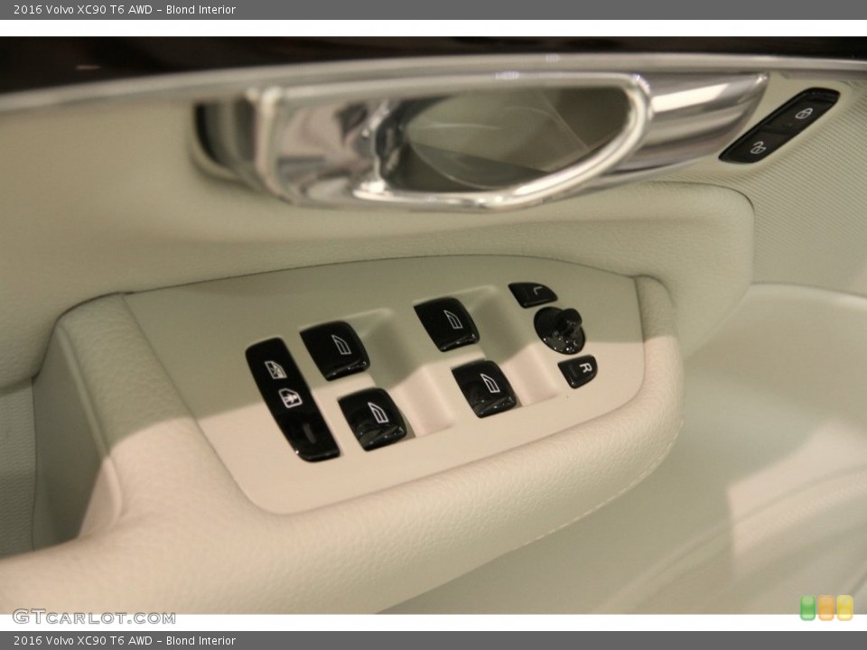 Blond Interior Controls for the 2016 Volvo XC90 T6 AWD #109563903
