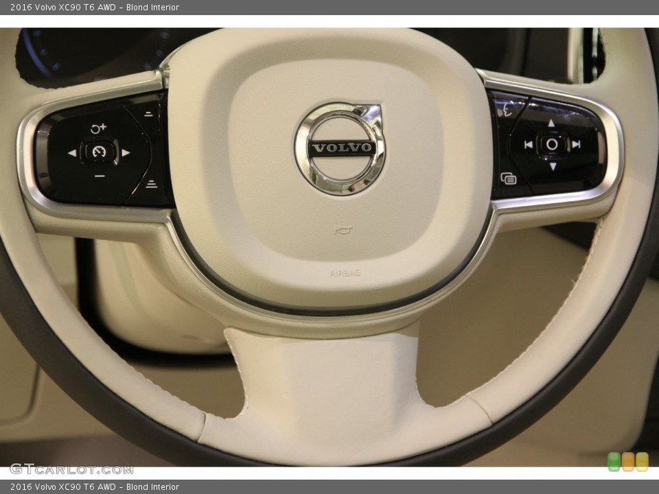 Blond Interior Steering Wheel for the 2016 Volvo XC90 T6 AWD #109563972