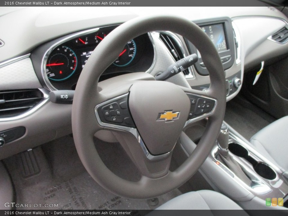 Dark Atmosphere/Medium Ash Gray Interior Steering Wheel for the 2016 Chevrolet Malibu LT #109564794