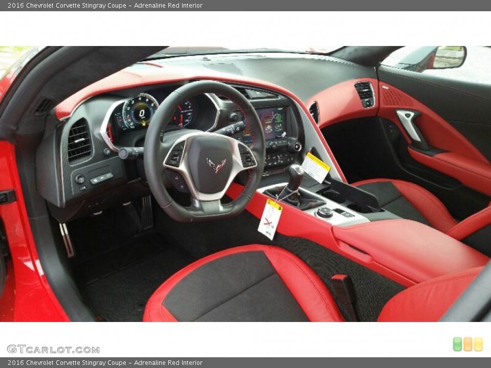Adrenaline Red Interior Prime Interior for the 2016 Chevrolet Corvette Stingray Coupe #109568244