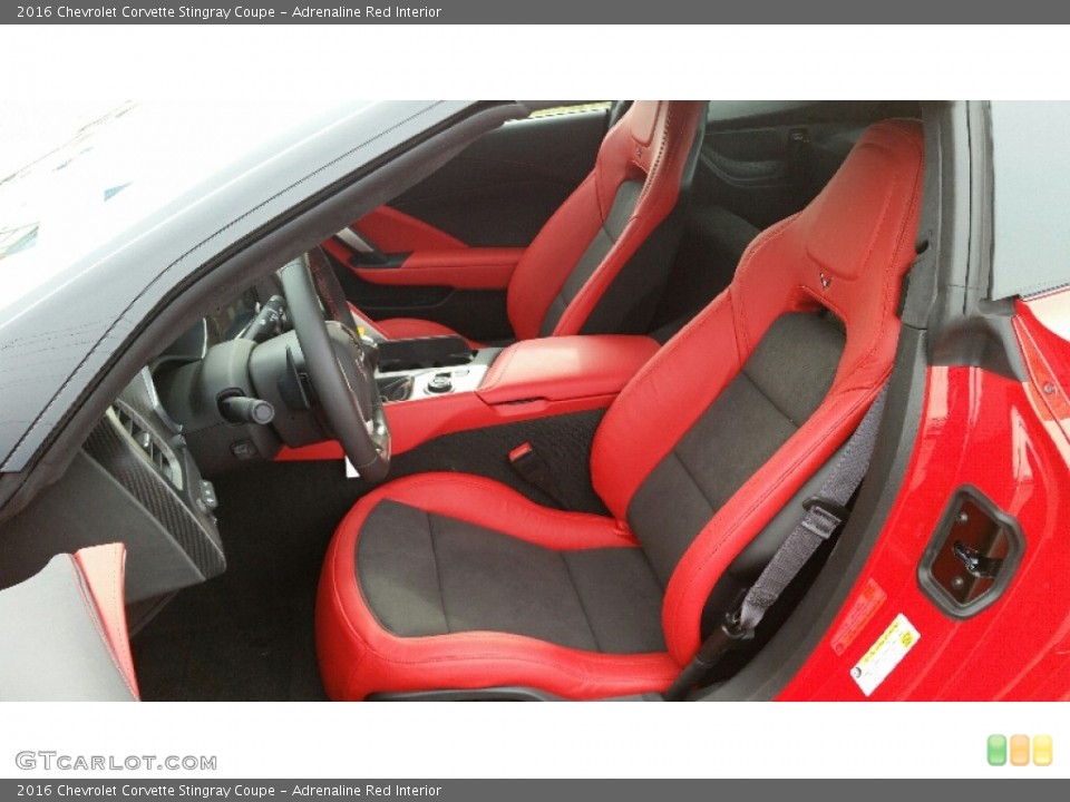 Adrenaline Red Interior Front Seat for the 2016 Chevrolet Corvette Stingray Coupe #109568298