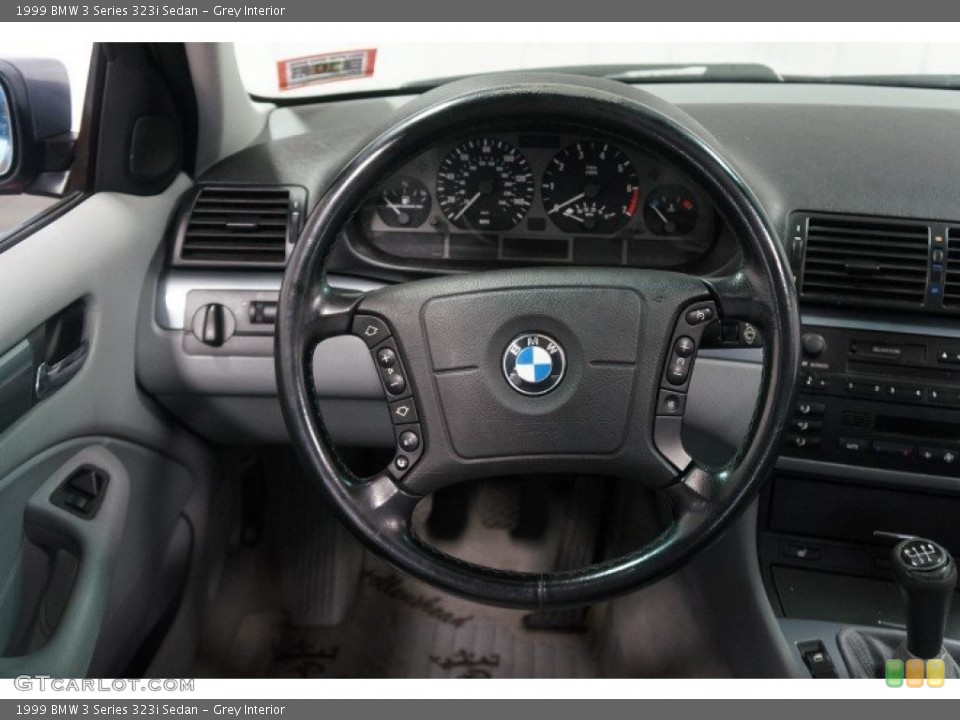 Grey Interior Steering Wheel for the 1999 BMW 3 Series 323i Sedan #109573701