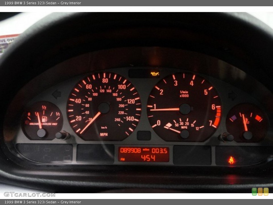 Grey Interior Gauges for the 1999 BMW 3 Series 323i Sedan #109573800