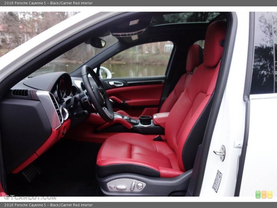 Black Garnet Red Interior Front Seat For The 2016 Porsche