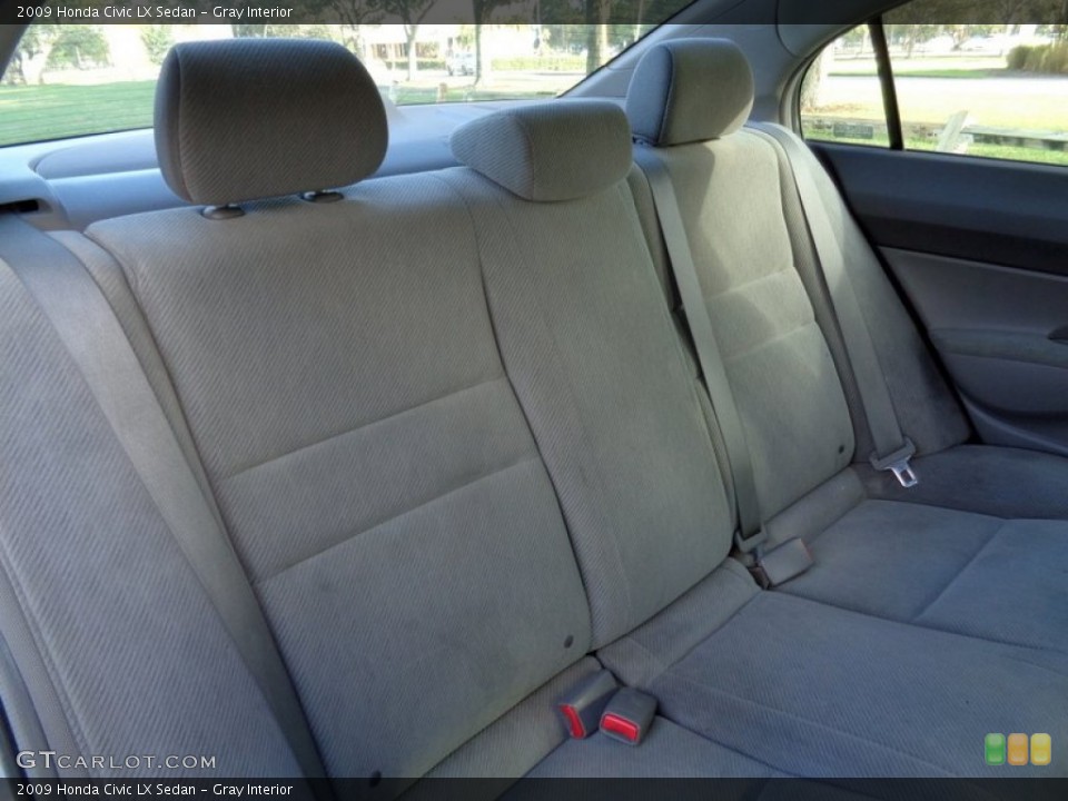 Gray Interior Rear Seat for the 2009 Honda Civic LX Sedan #109579641