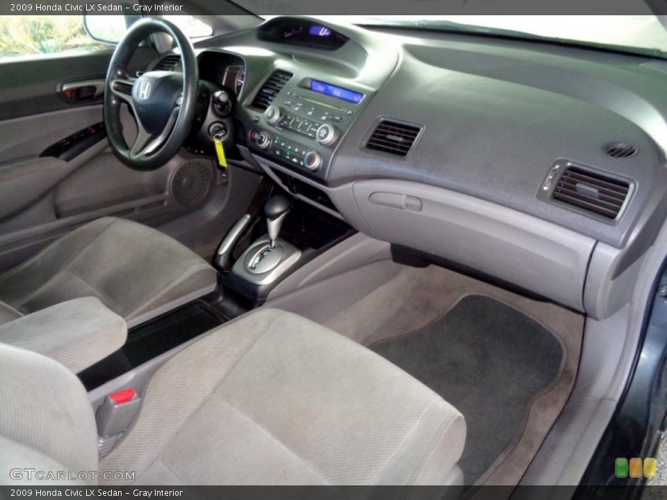 Gray Interior Dashboard for the 2009 Honda Civic LX Sedan #109579758