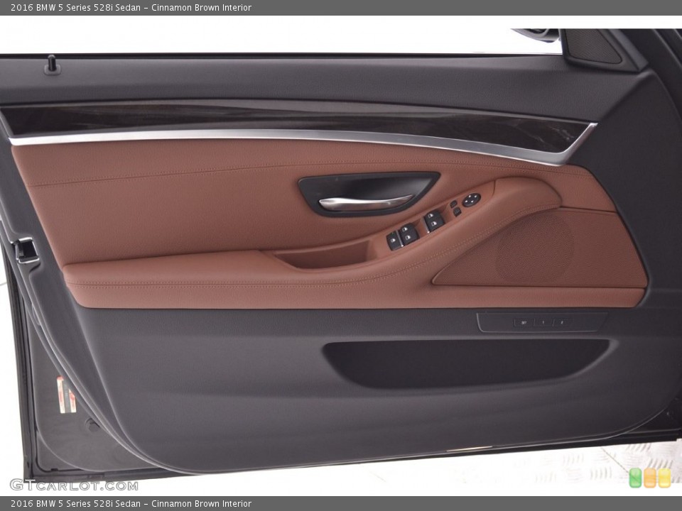 Cinnamon Brown Interior Door Panel for the 2016 BMW 5 Series 528i Sedan #109586105