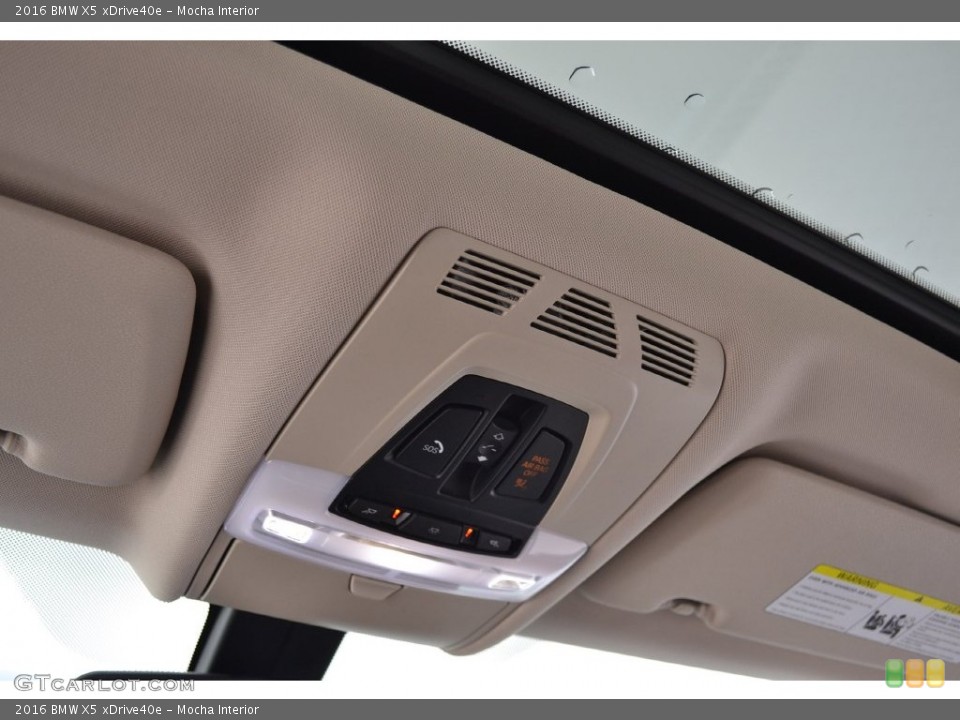 Mocha Interior Controls for the 2016 BMW X5 xDrive40e #109586474