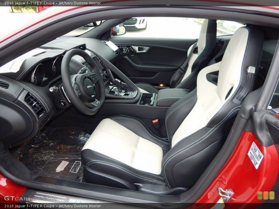 Jet/Ivory Duotone Interior Photo for the 2016 Jaguar F-TYPE R Coupe #109592720