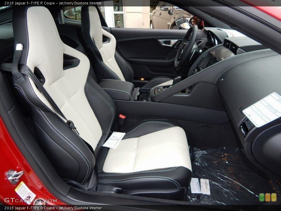 Jet/Ivory Duotone Interior Front Seat for the 2016 Jaguar F-TYPE R Coupe #109592777