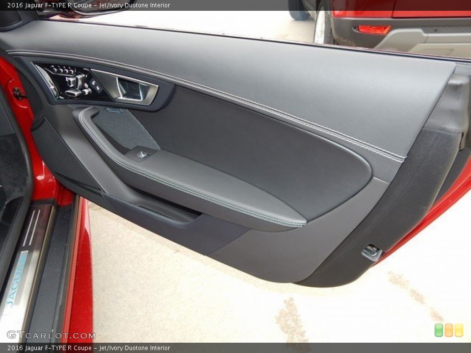 Jet/Ivory Duotone Interior Door Panel for the 2016 Jaguar F-TYPE R Coupe #109593020
