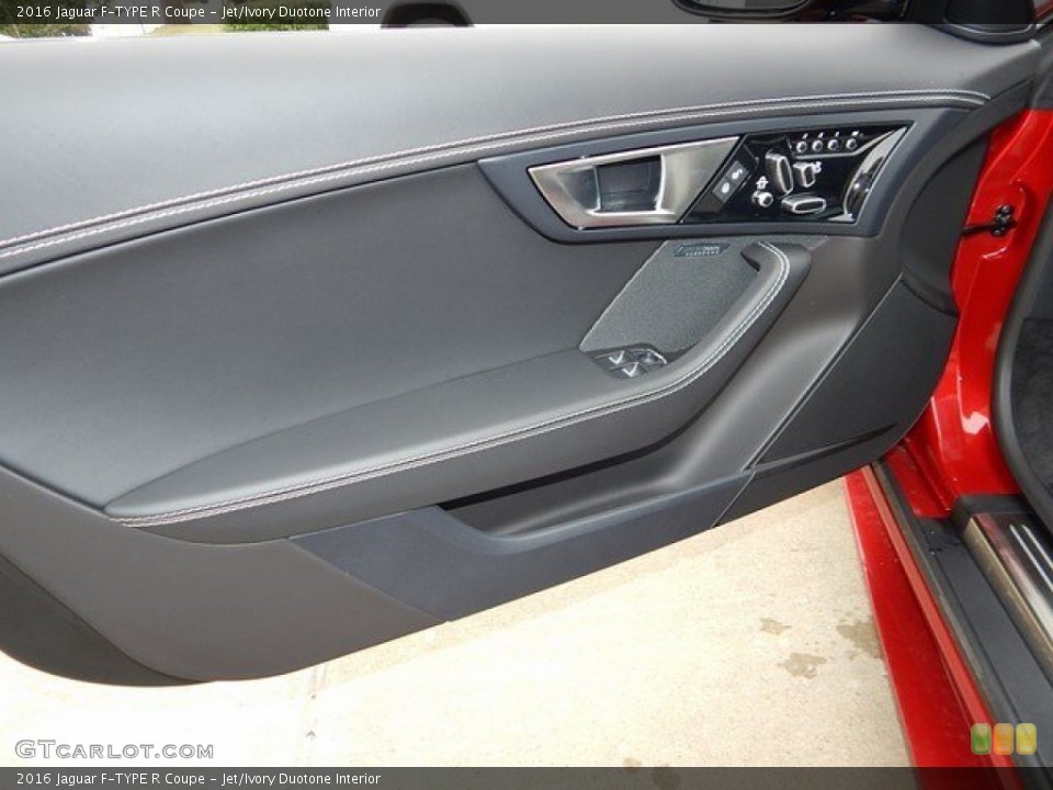 Jet/Ivory Duotone Interior Door Panel for the 2016 Jaguar F-TYPE R Coupe #109593066