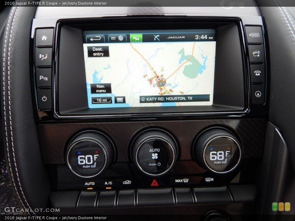 Jet/Ivory Duotone Interior Navigation for the 2016 Jaguar F-TYPE R Coupe #109593113
