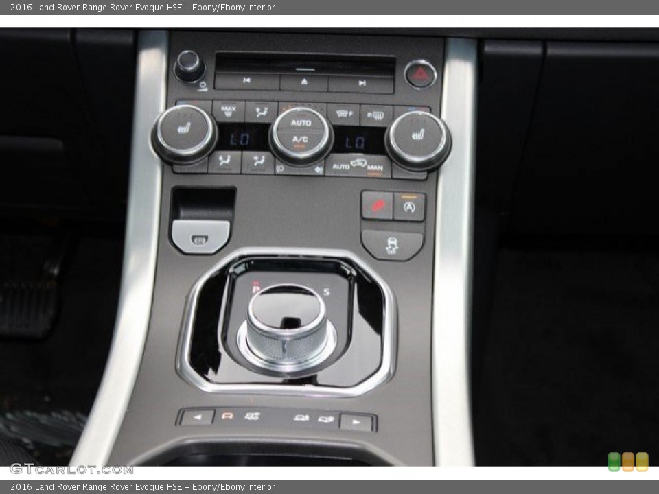 Ebony/Ebony Interior Controls for the 2016 Land Rover Range Rover Evoque HSE #109596815