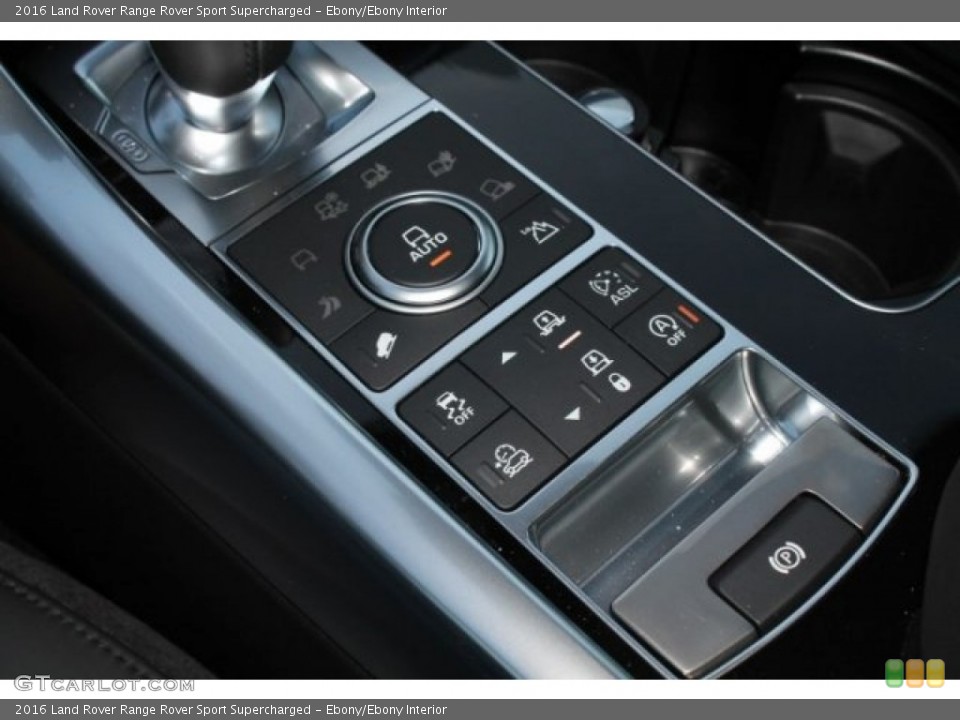 Ebony/Ebony Interior Controls for the 2016 Land Rover Range Rover Sport Supercharged #109600605