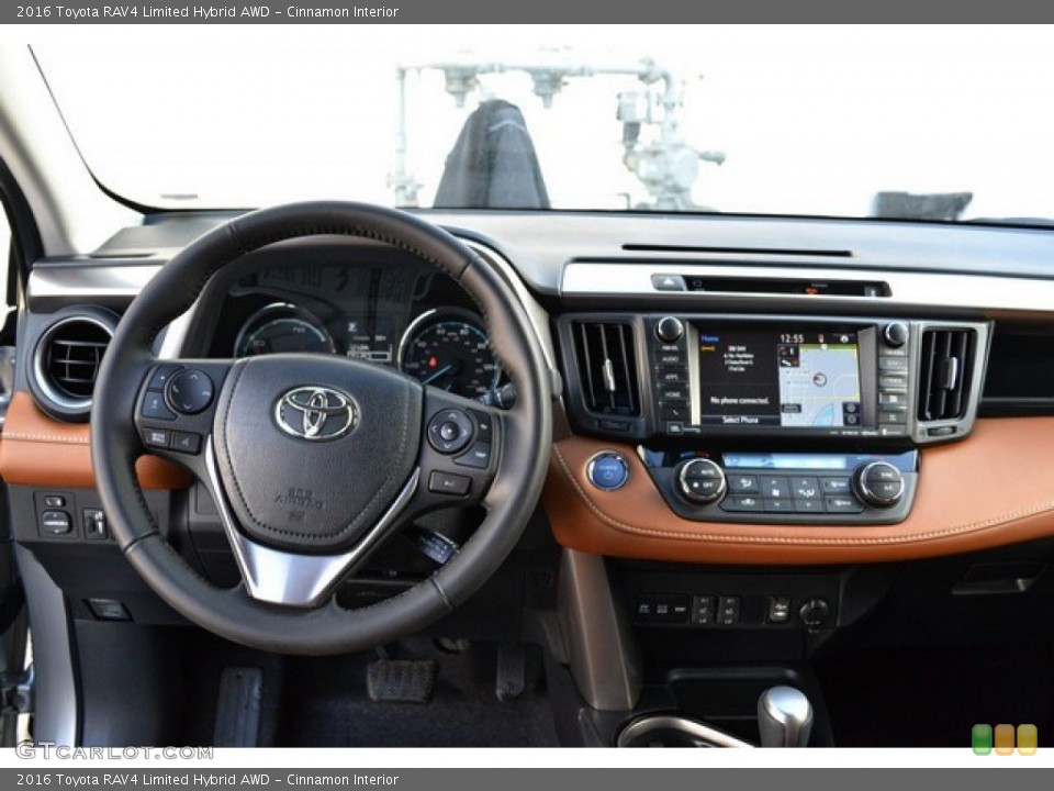 Cinnamon Interior Dashboard for the 2016 Toyota RAV4 Limited Hybrid AWD #109603316
