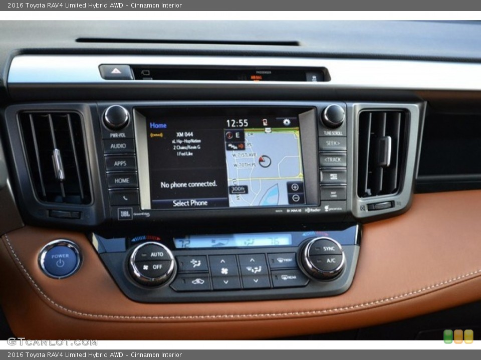 Cinnamon Interior Controls for the 2016 Toyota RAV4 Limited Hybrid AWD #109603337