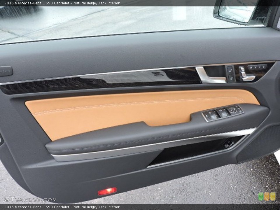 Natural Beige/Black Interior Door Panel for the 2016 Mercedes-Benz E 550 Cabriolet #109612235