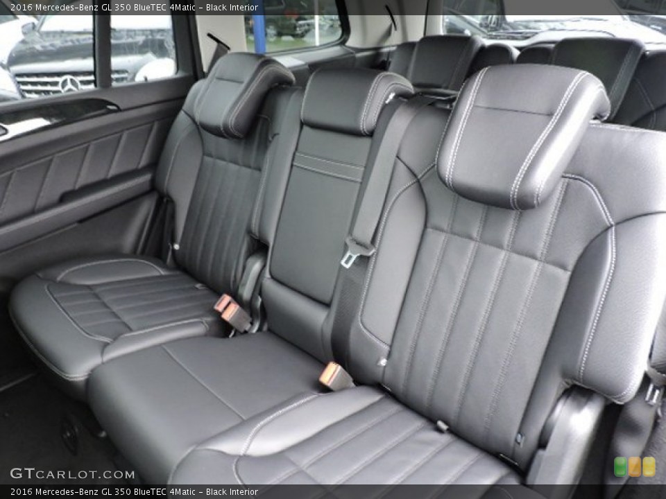 Black Interior Rear Seat for the 2016 Mercedes-Benz GL 350 BlueTEC 4Matic #109613333
