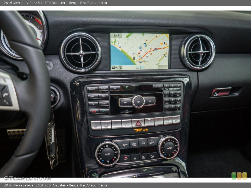 Bengal Red/Black Interior Controls for the 2016 Mercedes-Benz SLK 300 Roadster #109615766