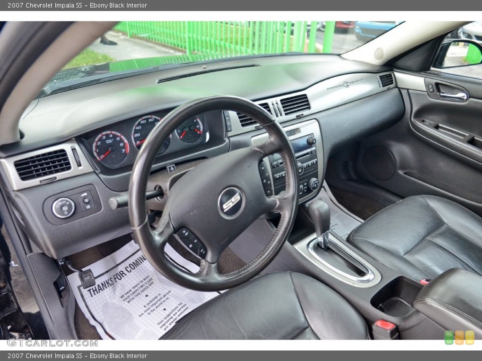 Ebony Black Interior Photo for the 2007 Chevrolet Impala SS #109617789