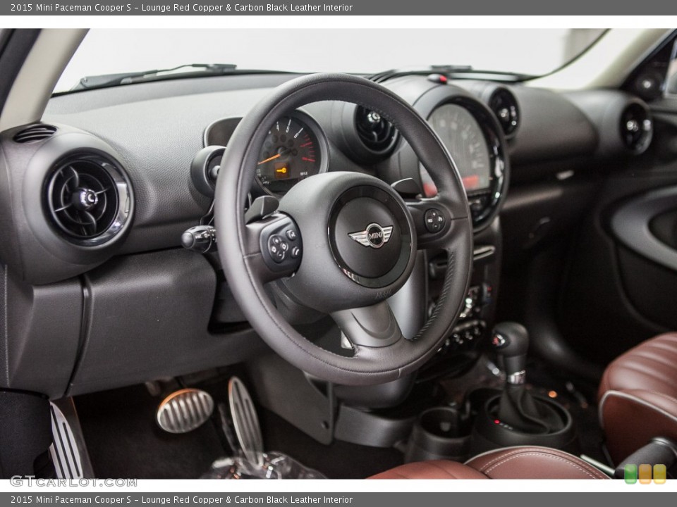 Lounge Red Copper & Carbon Black Leather Interior Steering Wheel for the 2015 Mini Paceman Cooper S #109639297