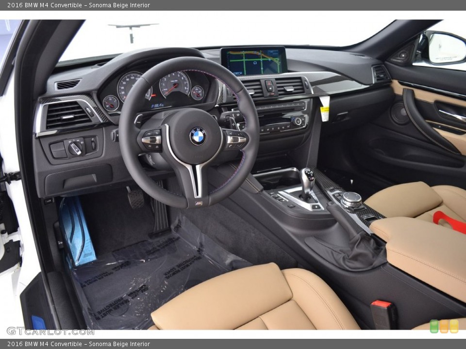 Sonoma Beige Interior Photo for the 2016 BMW M4 Convertible #109643914
