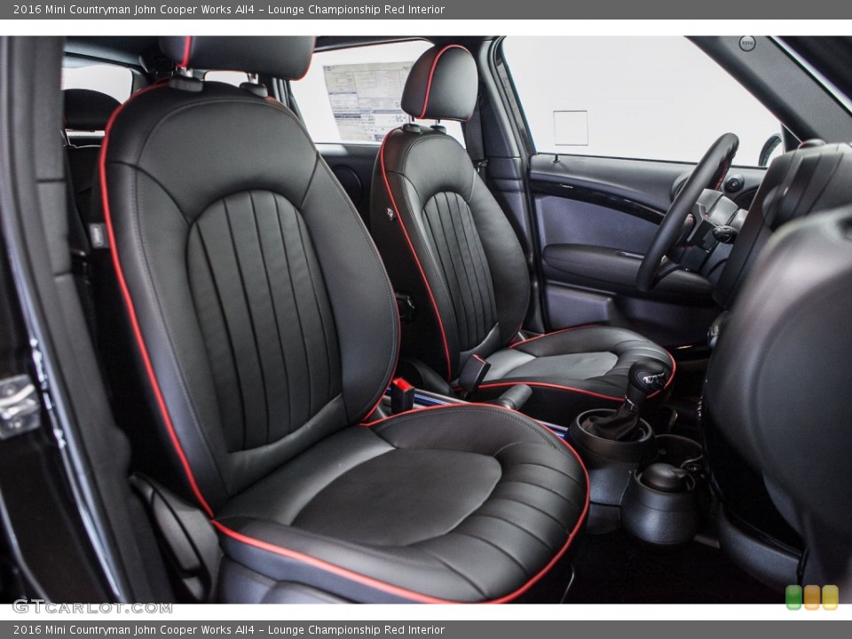 Lounge Championship Red Interior Photo for the 2016 Mini Countryman John Cooper Works All4 #109650622