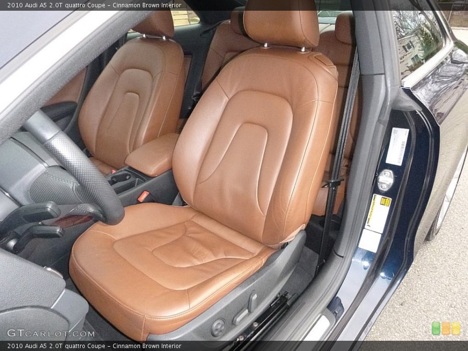 Cinnamon Brown Interior Front Seat for the 2010 Audi A5 2.0T quattro Coupe #109654692