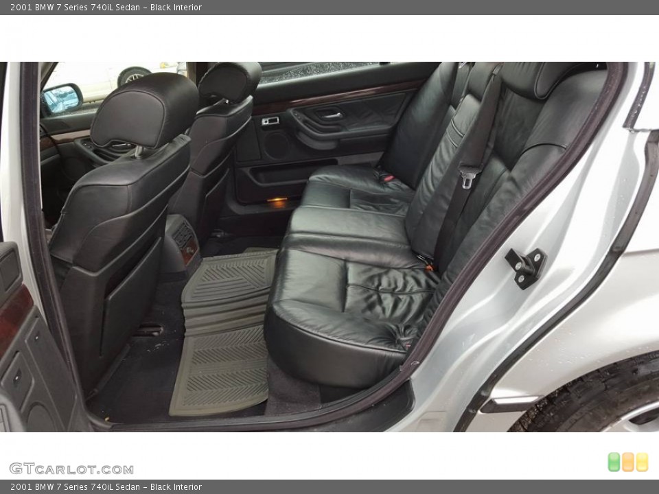 Black Interior Rear Seat for the 2001 BMW 7 Series 740iL Sedan #109659144