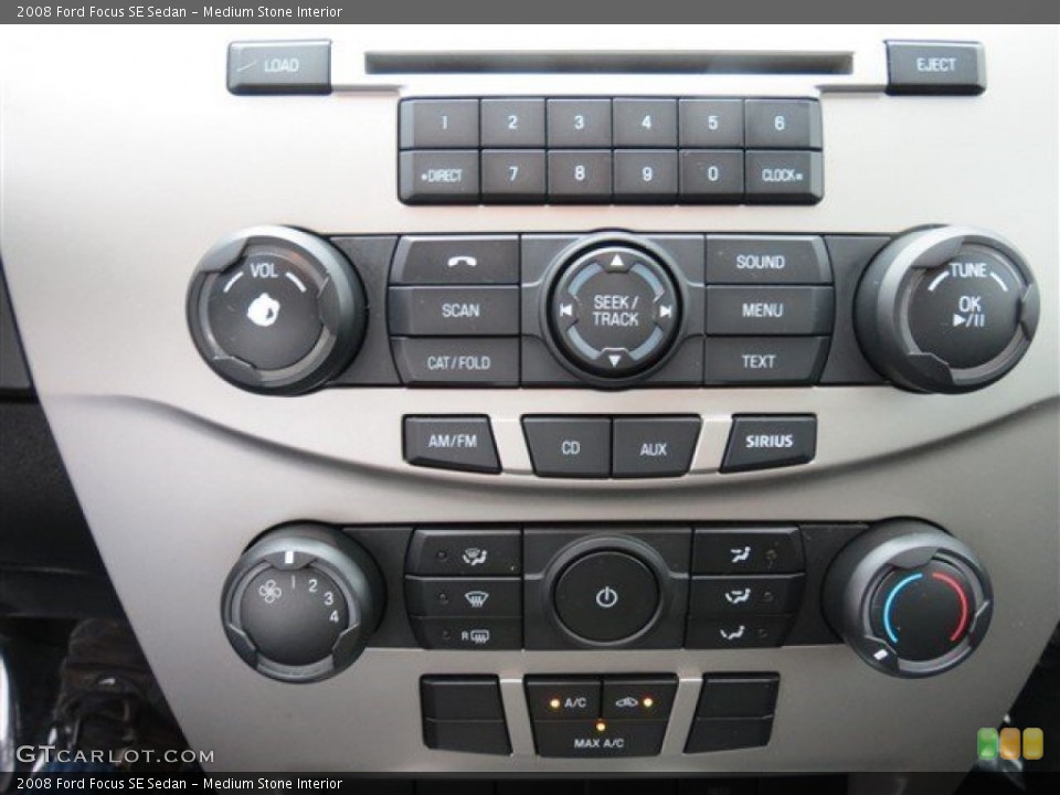 Medium Stone Interior Controls for the 2008 Ford Focus SE Sedan #109663530