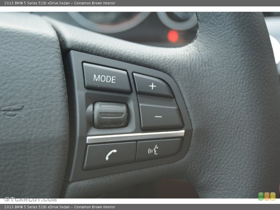 Cinnamon Brown Interior Controls for the 2013 BMW 5 Series 528i xDrive Sedan #109666109