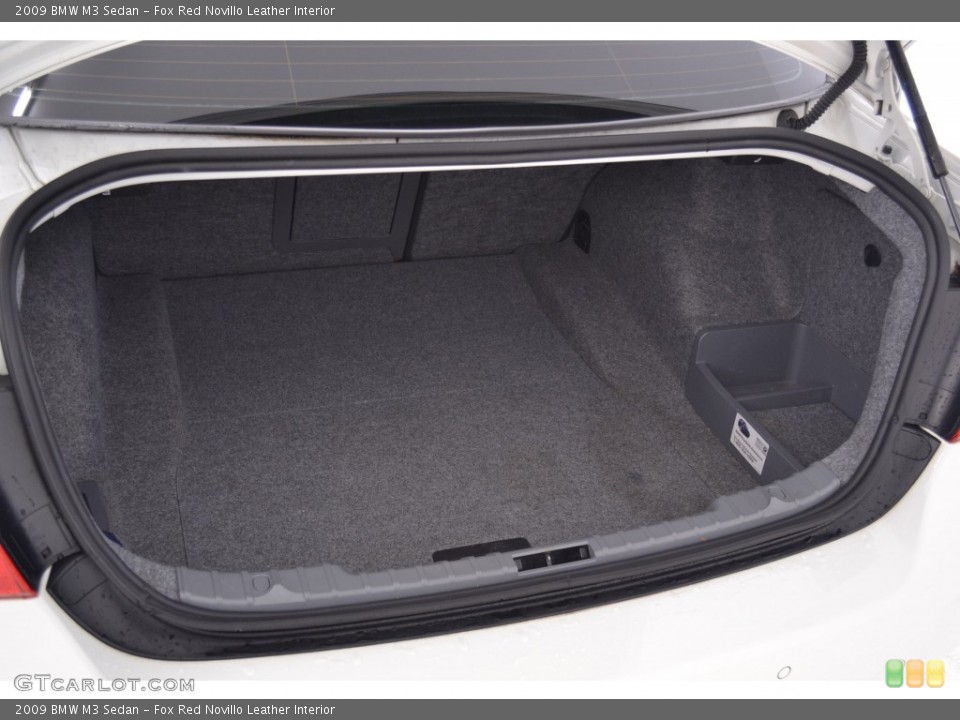 Fox Red Novillo Leather Interior Trunk for the 2009 BMW M3 Sedan #109677734