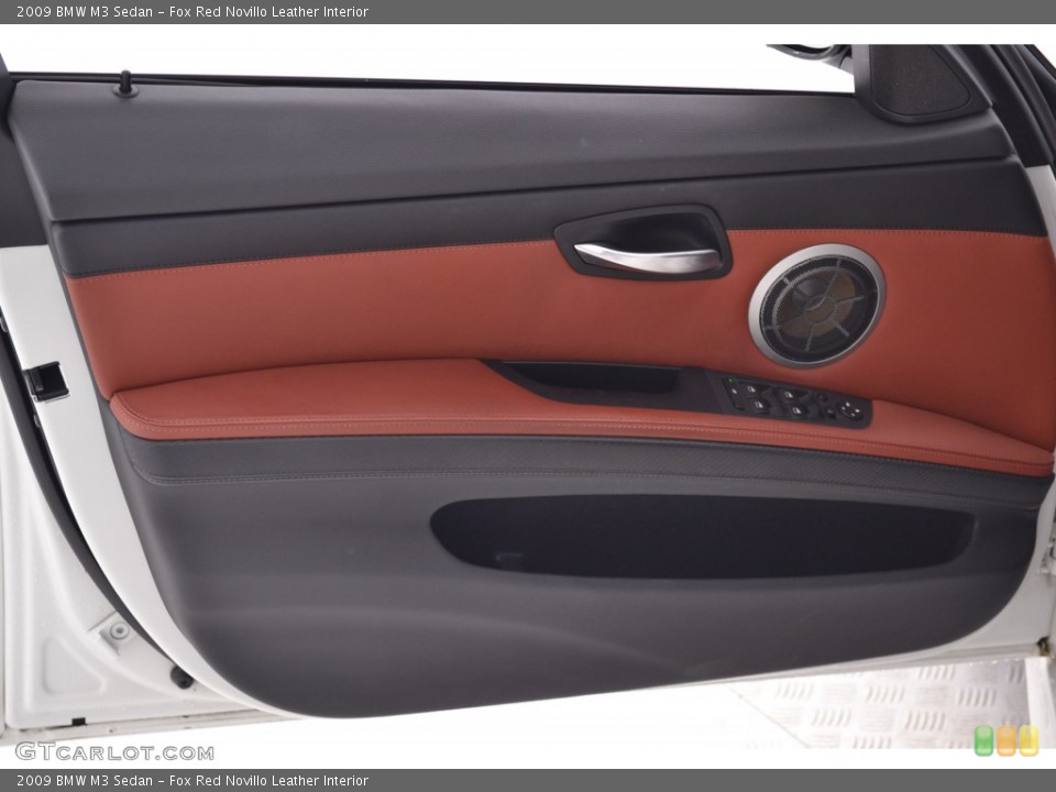 Fox Red Novillo Leather Interior Door Panel for the 2009 BMW M3 Sedan #109677767