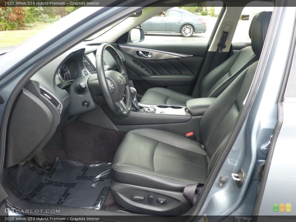 Graphite Interior Front Seat for the 2015 Infiniti Q50 Hybrid Premium #109698069