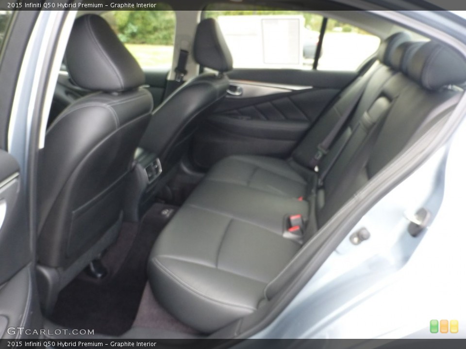 Graphite Interior Rear Seat for the 2015 Infiniti Q50 Hybrid Premium #109698087